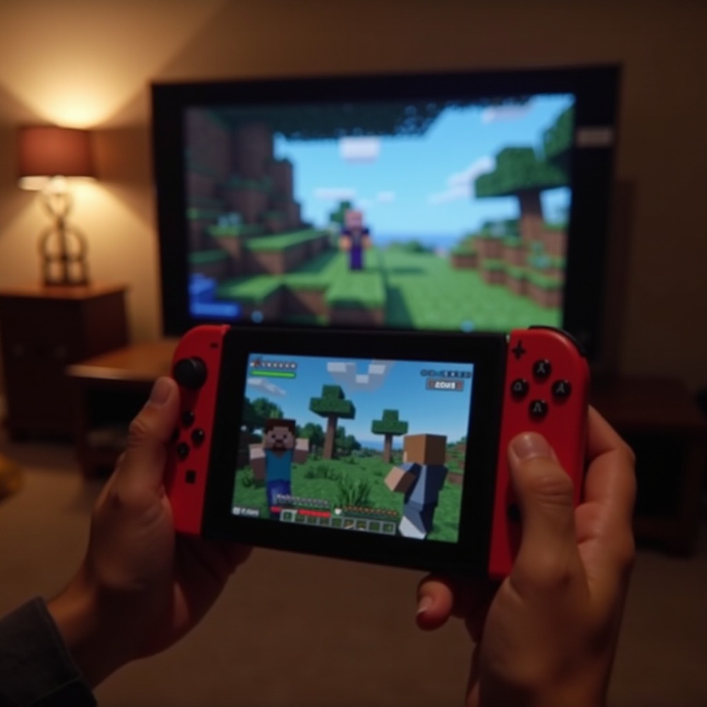 So meistern Sie den geteilten Bildschirm in Minecraft auf der Nintendo Switch.