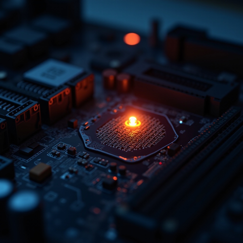 Solución de problemas del problema de luz naranja en la placa base sin pantalla.