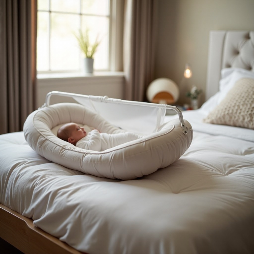 bassinet that goes over bed